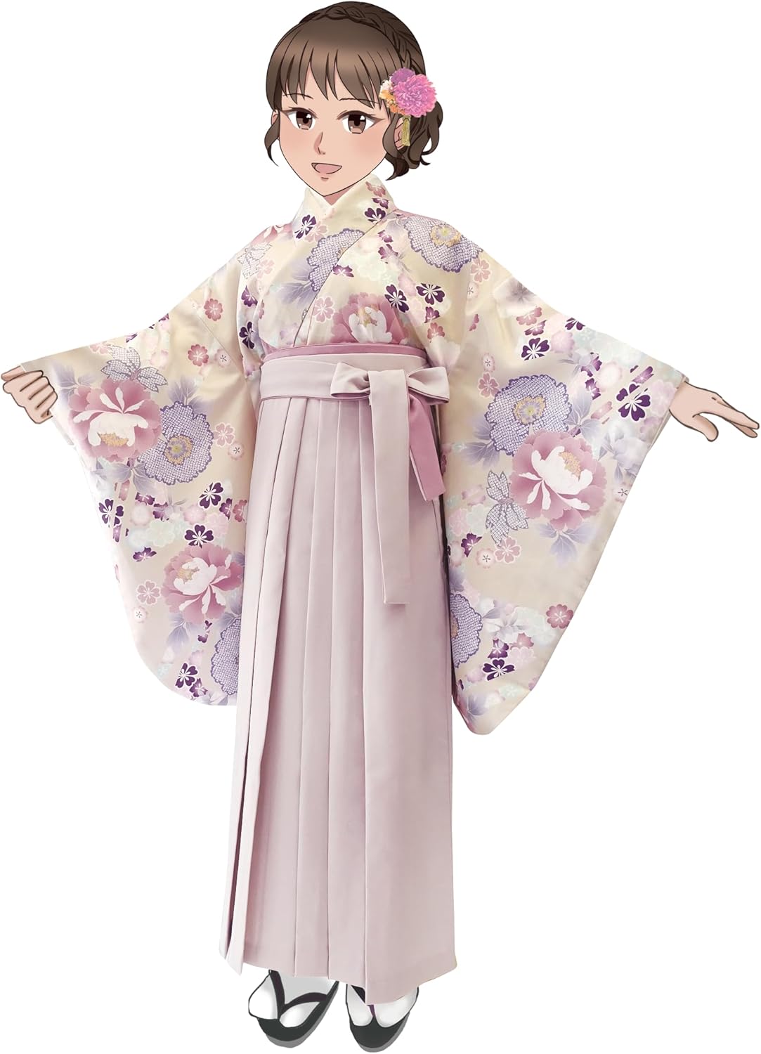 七五三3歳正絹総絞り手縫いの被布（くすみピンク） 七五三3歳正絹総